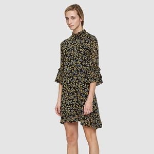 GANNI Marceau Georgette Mini Dress